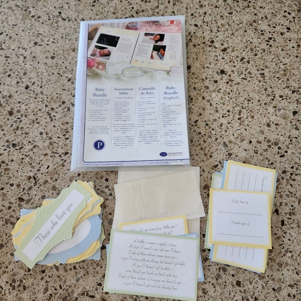 Creative Memories Bady Bundle Set Vintage 2004 Scrapbooking Crafting